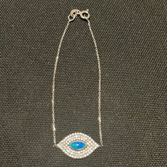 925 sterling silver evil eye bracelet - Picture 1 of 9